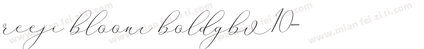 reeji bloom boldgbv10字体转换